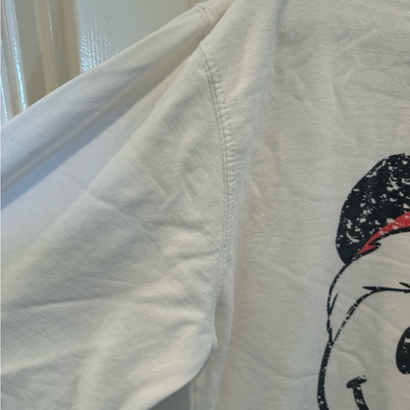 Independent Trading Christmas Santa Mickey Smiley White Sweatshirt Size 2X - Picture 5 of 8